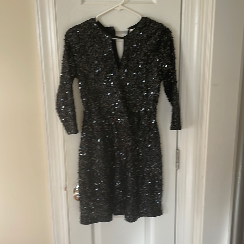 Abercrombie and Fitch black sequin dress